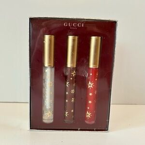 Gucci Beauty Gloss À Lèvres Plumping Lip Gloss 3 Piece Festive Gift Set